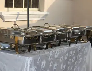Plates Cups Spoons Chafing Dish for Event Rentals