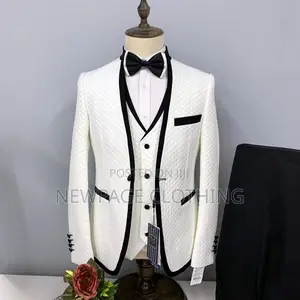 Exclusive Collarless 3 Piece Turkish Suits