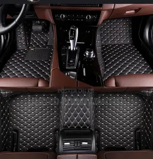 Drafted Leather Floor Mat