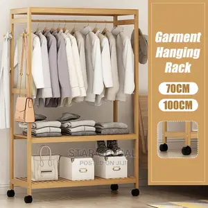 Hanging Bedroom Storage Shelf Clothes Garment Racks