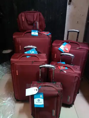 Set of 6 Imported Sensamite Classic Traveling Luggage Boxes