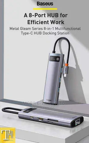 Baseus Metal Glean Series 8-in-1 Type C Hubs