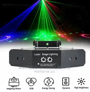 High Quality RGB 6 Eye Lens Scan Laser Light DMX Control