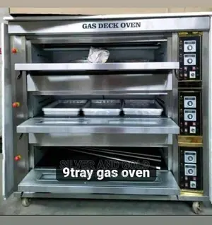 9 Trays Industrial 3 Deck Gas Oven