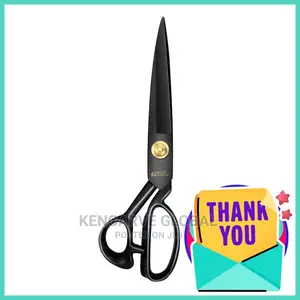 Scissors Gold Black and Red Color