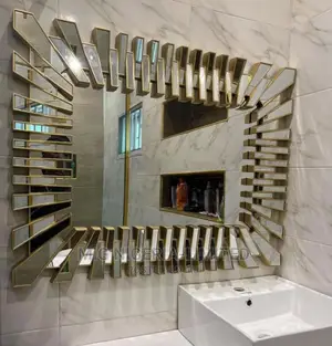 Wall Mirror Gold Design Landscape 38cmx28cm