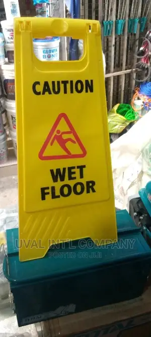 Caution Sign For Wet Floor