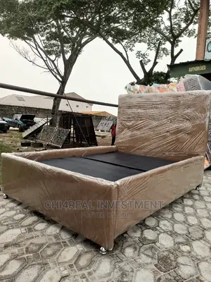 4.5 by 6 LEATHER BEDFRAME