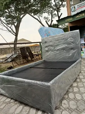 4.5 by 6 QUALITY LEATHER BEDFRAME