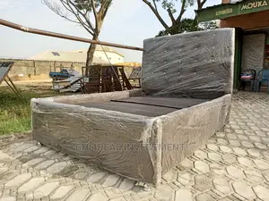 4.5 by 6 QUALITY LEATHER BEDFRAME