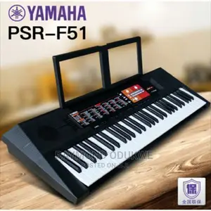 Yamaha PSR-F51 Portable Keyboard Piano With Adapter