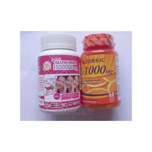 Supreme Gluta White Glutathione+ Acorbic Vitaminc 1000mg Bea