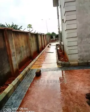 Lekki Chevon Stamped Concrete Floor