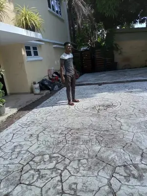 Lekki Ikota Stamped Concrete Floor