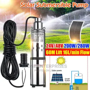 24V 200W Solar Powered Deep Well Water Submersible Pump