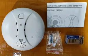 433 Mhz Wireless Smoke Detector With 9V Battery Alarm