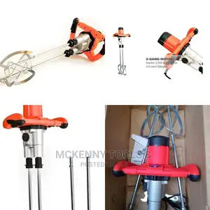 Plaster Mixer 3000W With 4 Mixing Paddles / Twin Paddle