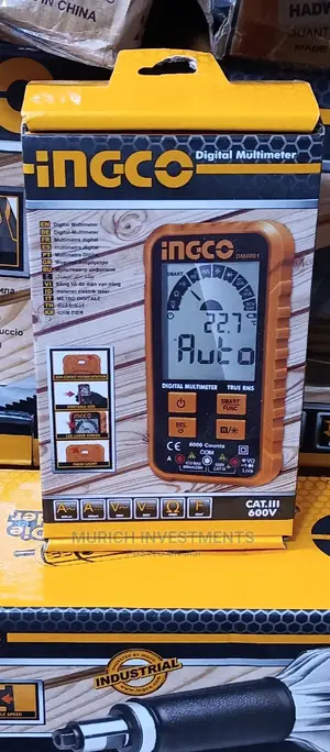 INGCO Digital Multimeter True RMS 6000 Counts DM6001