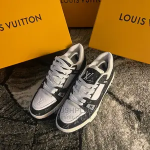 Louis Vuitton Monogram Embossed Calf Leather Sneakers