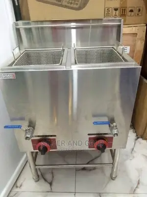 Quality Industrial Double Basket Deep Fryer Standing
