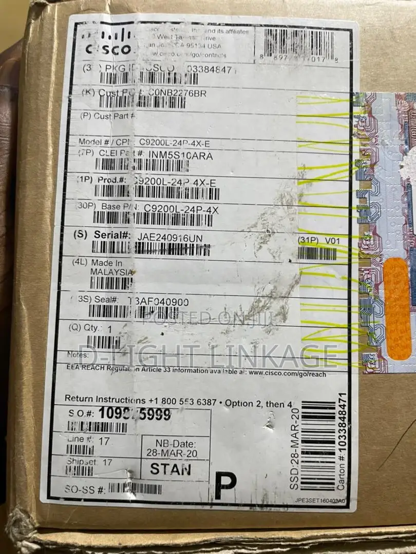 Cisco C9200l-24p-4x-E Switch