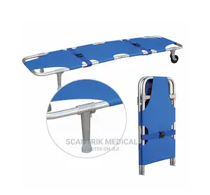 Medical Foldable Stretcher With Two Steel Bars Portable
