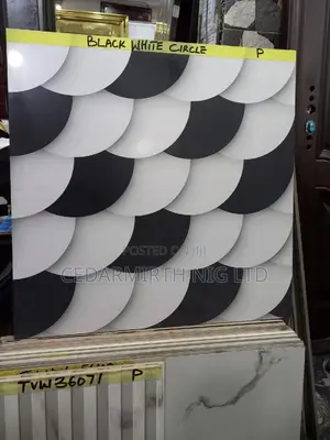 Black Circle Wall Tile