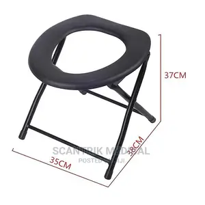 Folding Bedside Commode - Lightweight Foldable Outdoor