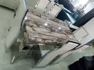 Foreign Dining Table With Marble Top / Modern Dining Table