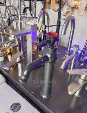 Black Countertop Basin or Cabinet Mixer Tap 