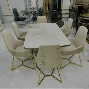 New Classic Dining Set With 6 Chairs
