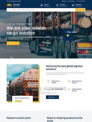 Lets Build You Logistic Website With Real Time Tracking