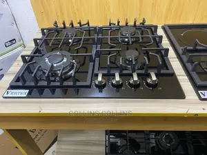 Italian Black Top Built in 4 Burner Gas