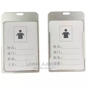 10pcs Aluminium Work Name Card Holders Business Work Card ID