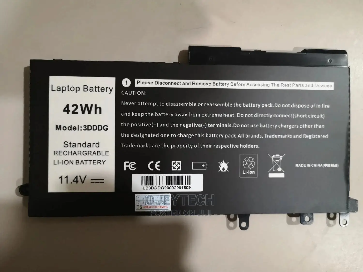 Dell Latitude 3DDDG Battery