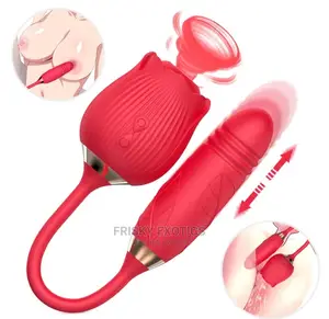 2in1 Pulsating Rose Sucker and Thruster Vibrator