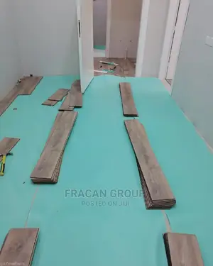 Wood Laminate Flooring in Abuja. Free Underlay