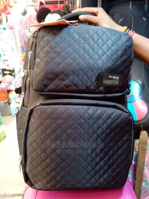 Biao Wang Black Draft Backpack, Knapsack and Laptop Bag