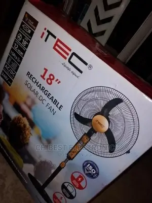 Salar DC Rechargeable Fan With a Year Warranty