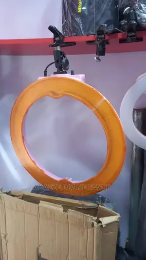 New 18-Inches Orange Outer Shell Phone Ring Light