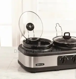 BELLA Triple Slow Cooker and Buffet Server, 3 X1.5 QT