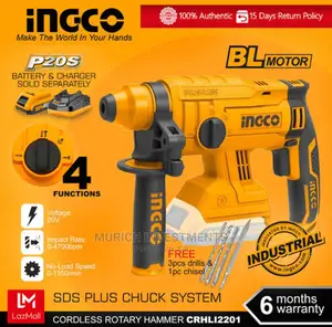 Cordless Rotary Hammer 20v 1.5j Brushless With 4.0ah X 2