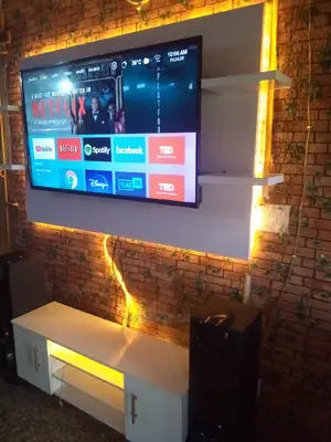 Simple White Tv Console/ Stand