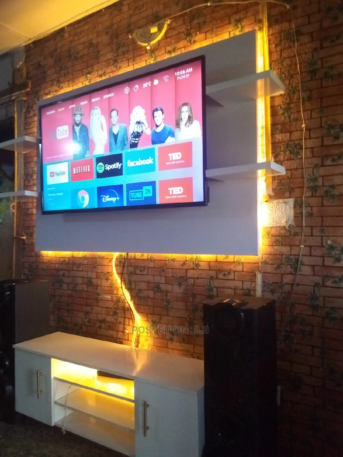Simple White Tv Console/ Stand