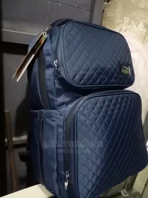 Biao Wang Dark Blue Backpack, Knapsack and Laptop Bag