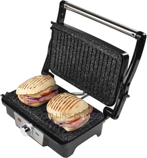 Megastone Non-Stick Fold-Out Health Grill and Panini Maker.