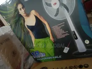 Ox Rechargeable Standing Fan 18'' Inch With Remote Control