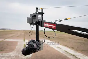 Camera Crane Jib With Pro Pan Tilt Power Head + Operator