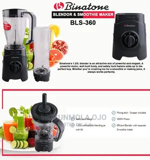 1.25 Litres Binatone BLS-360 Blender Smoothie Maker
