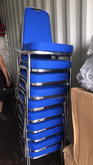 Blue Stainless Banquet Chair